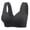 Black, variant on LIUYUNNN Women's Solid Color Bra With No Wire Front Buckle Womens Bras Comfortable plus Size, Size 42