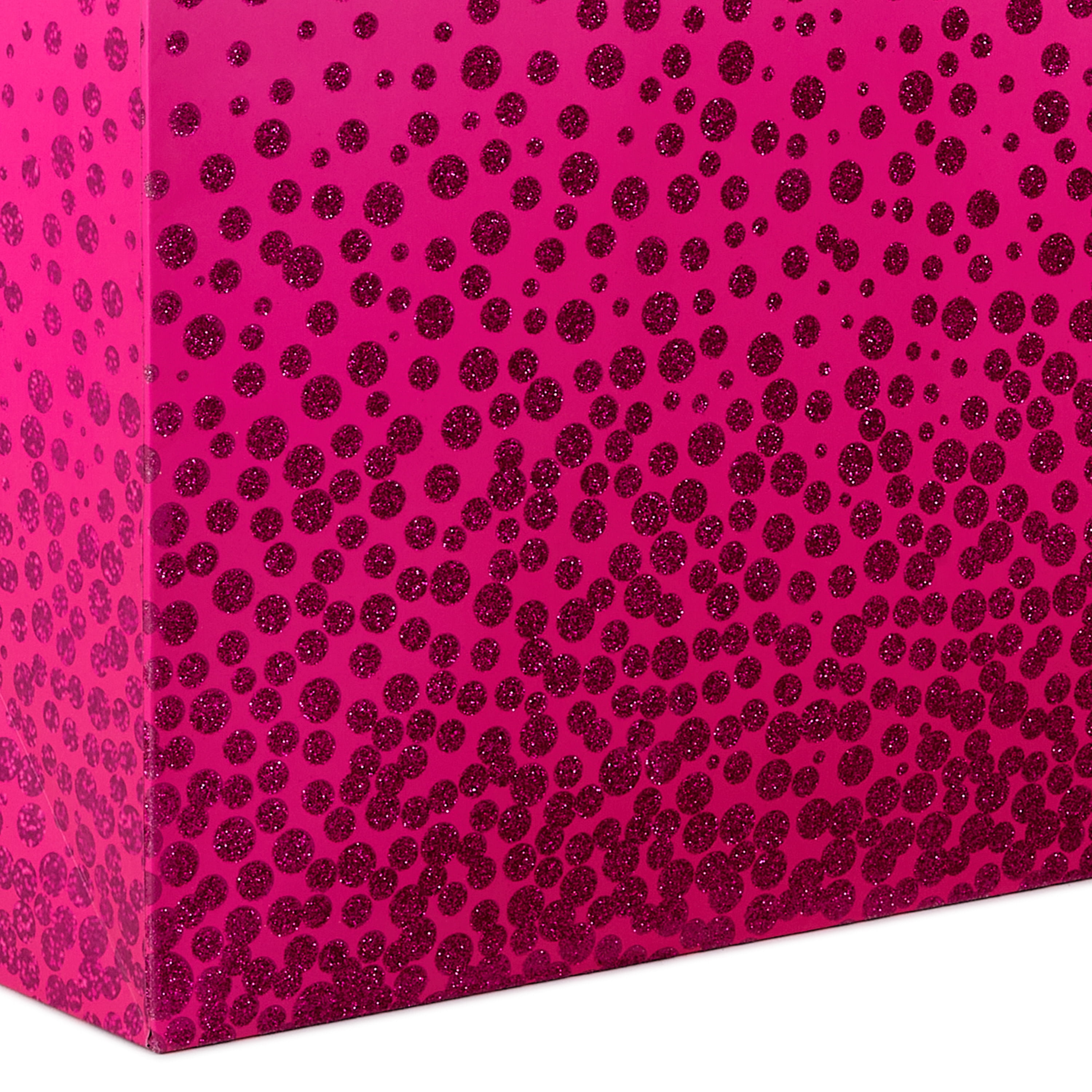 Hallmark Extra-Deep Gift Bag (Pink With Cascading Pink Dots)