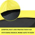 thumbnail image 2 of 60" Kids Trampoline with Safety Enclosure Net, Toddler Little Trampoline, Summer Vacation Entertainment Equipment for Children, Yellow, 2 of 6
