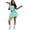 cyan-blue, variant on Women Tennis Skirt Sets 2 Piece Outfits Casual Tank Crop Top Pleated Mini Dress Golf Athletic Sport Workout Outfits