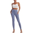 thumbnail image 3 of Women's High Waisted Yoga Pants with Pockets Tummy Control Workout Leggings, 3 of 6