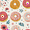 Pink Donut, variant on Yayeee Window Curtains Set of 2 for Living Room Light Filtering 63"x42", Pink Donut