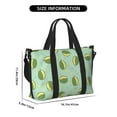 thumbnail image 2 of Travel Duffle Bag Cute Durian Light Green Travel Tote Bags Carry on Luggage Waterproof Weekender Bags with Top Handle Adjustable Shoulde Strap for Travel Gym, 2 of 5