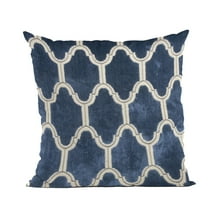 Plutus Brands PBHF1016-2020-DP 20 x 20 in. Royal Arches Geometric Luxury Throw Pillow - Navy
