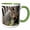 Green/White, variant on 3drose, Burchells Zebra Foal, Kruger Np, South Africa, 11oz Mug
