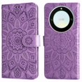 thumbnail image 1 of Funda tipo cartera GANGXUN para Honor Magic 5 Lite , diseño girasol, cuero PU, soporte, cierre magnético, tarjetero, 1 of 5