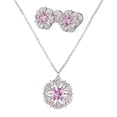 thumbnail image 1 of Set de Joyería para Mujer Plata .925 con Zirconia Cúbica, LuckyLy Juego de Collar y Aretes Florales Brillantes – Regalos para Mamá y Regalos para Mujer Cumpleaños y Navidad, Modelo Fiora, 1 of 6