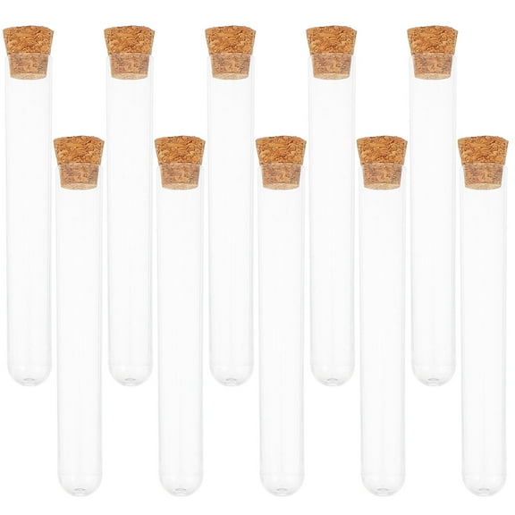 ORDDIART 30Pcs Cylindrical Transparent Test Tubes for Sealed Storage in Laboratories