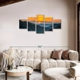 thumbnail image 2 of Elephant Stock Smoky Mountains National Park Wall Art - Horizontal Multi Panel Canvas - Living Room Wall Decor - Nature Multi Panel - Orange And Yellow Decor - 74" x 34", 2 of 8