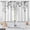A-eucalyptus-grey, variant on Flower Daisy Wood Kitchen Curtains - Wooden Rustic Retro Floral Farmhouse Spring Butterfly Plant Farm Short Cafe Tier Curtains Decor Rod Pocket Window Drapes 36 Inch Length 2 Panels 28"x36"