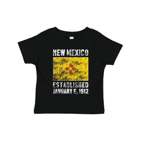 

Inktastic Established January 6 1912 New Mexico Flag Gift Toddler Boy or Toddler Girl T-Shirt