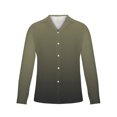thumbnail image 4 of XFYSSS Casual Fashion Men's Gradient Printing Button Turndown Collar Blouse Long Sleeve Turndown Collar Blouse & Shirt, 4 of 4