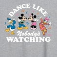 thumbnail image 3 of Disney - Mickey & Friends - Donald Duck, Minnie, Mickey, & Daisy - Dance Like Nobody's Watching - Women's Oversized T-Shirt, 3 of 5