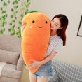 thumbnail image 4 of 55//75/95cm Cartoon Plant Smile Carrot Plush Toy Cute Simulation Veg YIJIA, 4 of 4