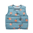 thumbnail image 3 of Gilet Matelassé en Duvet pour Tout-Petits Garçons Filles, Imprimé, Chaud, Gilets en Duvet pour Nouveau-Né, Veste Sans Manches Matelassée d'Hiver 3 m-4 A, 3 of 7