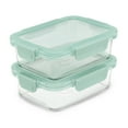 thumbnail image 3 of Ello Color Lock 3.4 Cup 2 Pack Glass Meal Prep Containers with Locking Lids, 3 of 4