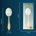 thumbnail image 3 of BUYISI Durable Convex Lens Magnifying Mirror Mirror Glass Vintage Pocket-Sized Gold, 3 of 5