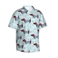 thumbnail image 2 of Fotbe Dachshund Dog Puppy Hawaiian Shirt for Men Unisex Summer Beach Casual Short Sleeve Cotton Linen Button Down Shirts-XX-Large, 2 of 9
