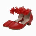 thumbnail image 2 of Godom Girls' Sandals Open Toe Summer Flats Dress Sandal Shoes for Toddler Little Big Kid, 2 of 7