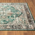 thumbnail image 6 of Luxe Weavers Distressed Moroccan Floral Green 3x9 Area Rug, Vintage Carpet, 6 of 10