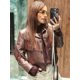 thumbnail image 1 of Chaqueta de cuero Pu recortada empalmada con borlas Retro para mujer, abrigo elegante de manga larga con botones de solapa, ropa nueva elegante para mujer 2024, 1 of 5