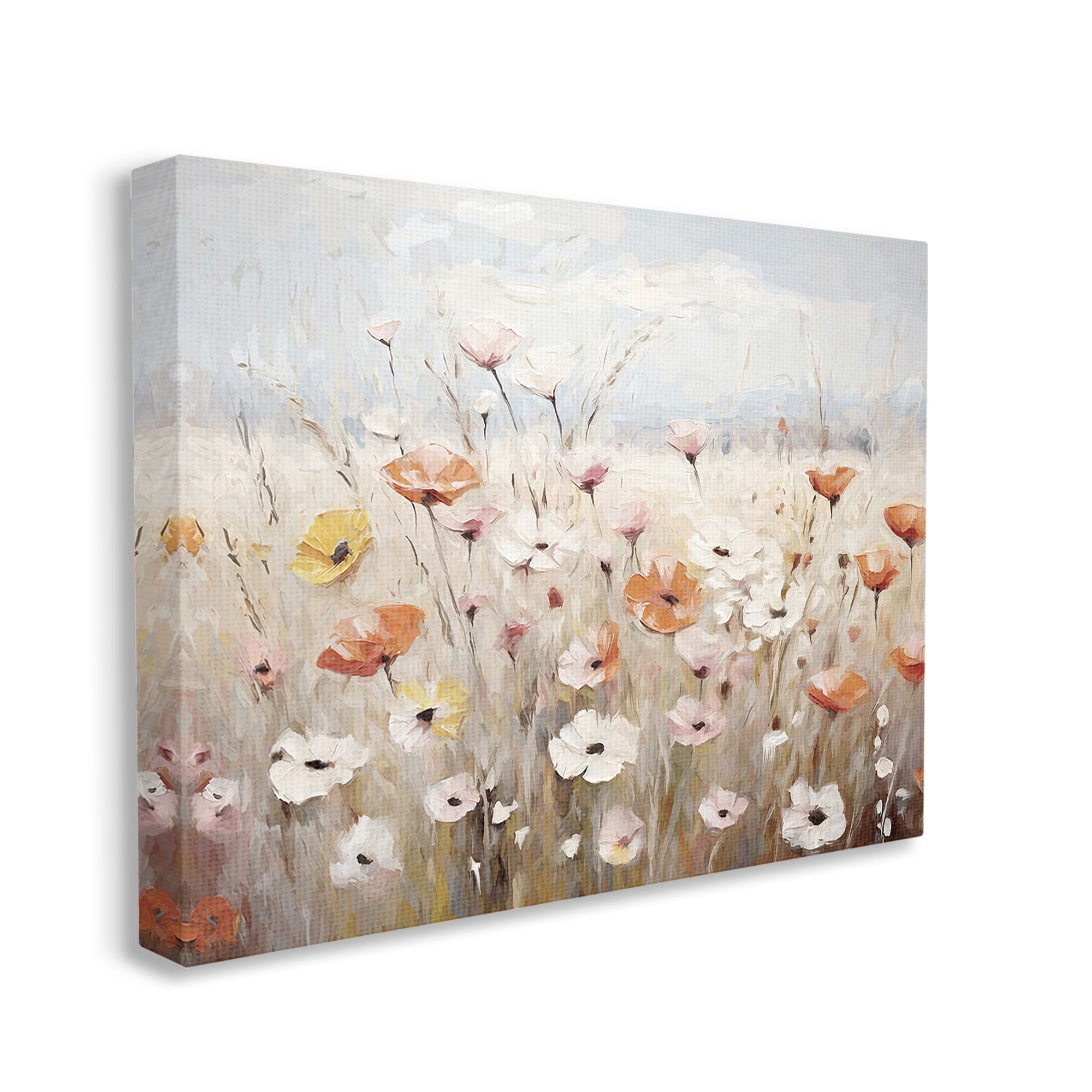Stupell Industries Charming Flower Meadow Botanical & Floral Painting Gallery Wrapped Canvas Art Print Wall Art, 40 x 30