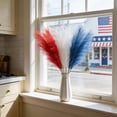thumbnail image 7 of Kbndieu 15pcs Red White and Blue Pampas Grass Decor 21.6 Inch Faux Pampas Grass Bulk Flower Arrangement and Vase Filler for Home Wedding Living Room 4th of July Patriotic Party Decorations, 7 of 7