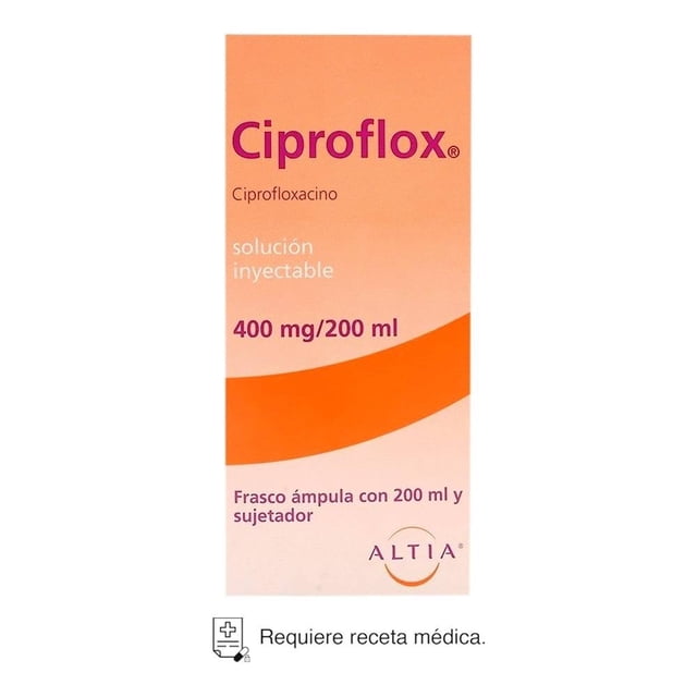 Ciproflox Ciprofloxacino 400 mg / 200 ml solución inyectable