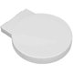 thumbnail image 1 of Toilet Lid Single Seat Antibacterial Mute Toilet Seat Round Replacement Soft Close Toilet Seat for Bathroom Toilets White, 1 of 5