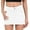 White, variant on Womens Denim Mini Skirt Stretchy Mid Waist Casual Trendy Y2k Jean Skirts with Pockets Black L