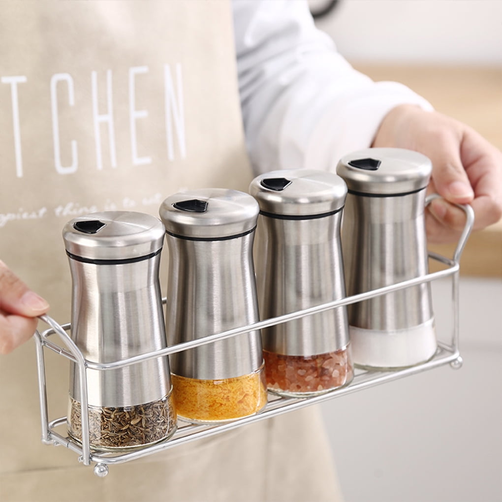 RXKFIGX 4 Pcs Mini Shakers à Sel En Acier Inoxydable | FindTheDeal