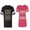 Men Black / Women Pink, variant on Christmas King Queen Matching Couple Cotton Jerseys (Men Black / Women Black) (Men S / Women S)