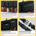 thumbnail image 6 of Snuopfy Car Trunk Organizer with Lid, Backseat Hanging Grocery Storage, 8 Large Bags, High Capacity for SUV, Truck, 6 of 8