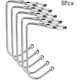 thumbnail image 1 of 5 PCS Mantel Hooks Hanger, Christmas Stocking Holders, Christmas Medias Clip, antideslizante Safety Hang Grip Chimenea Gancho para la decoración de la fiesta de Navidad Adepaton CJWUS-1623, 1 of 8