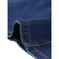 thumbnail image 5 of INSPIRE CHIC Women's Summer High Waist A-Line Mini Denim Skirt with Belt S Mid-Blue, 5 of 6