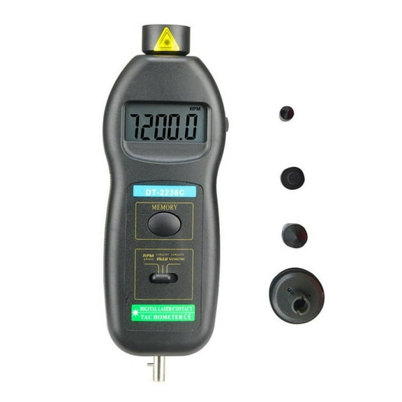 DT2236C Speed Detector Meter Laser Tachometer DT 2236C LED Digital Optical Contact Ta xc1676