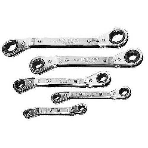 Craftsman 943376 Offset Ratchet Metric Wrench Set, 5Piece Walmart