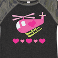 thumbnail image 4 of Inktastic Valentine Pink Heart Helicopter Boys or Girls Toddler T-Shirt, 4 of 5
