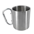 thumbnail image 3 of 3 Tazas De Acero Inoxidable Con Mosquetón Para Escalada, Para Viajes, Deportes, Hogar, Oficina, 200 Ml, 3 of 7
