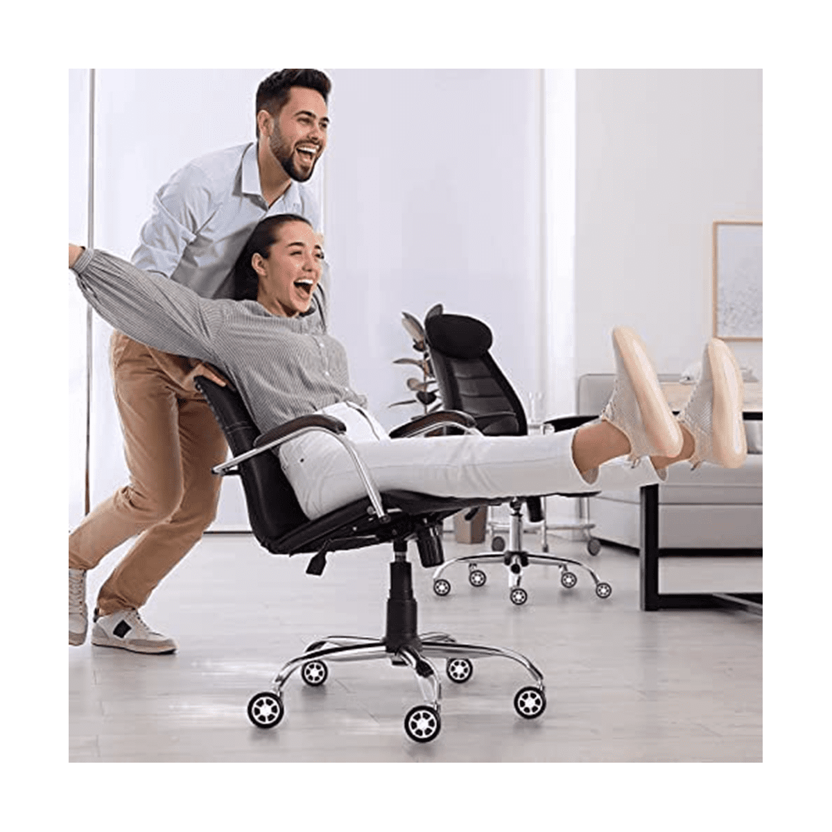 Office Chair Caster Wheels Replacement, Caster Desk Chair Wheels, Rolling Wheels , Chair Casters for Hardwood Floors