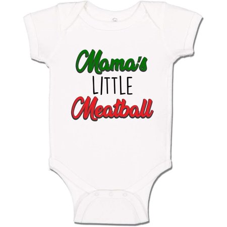

Mama s Little Meatball (Customize with Nonna and Grandma) Italian Baby Bodysuit Infant One Piece or Toddler T-Shirt