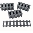 thumbnail image 1 of Train Track City Train Road Straight Tracks Building Toy Compatible With Major Brands (18pcs Straight ), 1 of 1