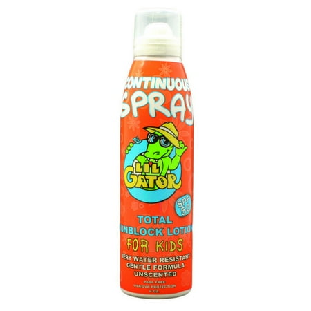 Aloe Gator AGS-13616 6 oz Aloe Gator Kids Continuous Spray Sunscreen