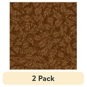 (2 pack) Waverly Inspirations 1 Yard 100% Cotton Sweden Vineyard, Toffee, 44" Wide for Quilting & Sewing