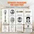 thumbnail image 4 of VEVOR Front Door Handle and Deadbolt Set, Satin Nickel Front Door Lock Set with Interior Knob, Adjustable Hole Spacing Single Cylinder Handleset, for Right and Left Handed Entrance and Front Door, 4 of 9