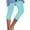 Light Blue#2, variant on HAJWOH Capri Leggings for Women Cotton Leggings Stretch Summer Lightweight Casual Athletic Running Workout Yoga Pants