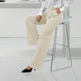 thumbnail image 5 of Straight Leg Sweatpants for Women Cargo Pants Women High Waist Womens Wide Leg Sweatpants Women's Plus Size Pants Women Work Pants Cargo Scrub Pants for Women, 5 of 5