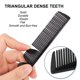 thumbnail image 4 of 2Pcs Black Fishbone Shape Coarse Fine Teeth 2 Way Foldable Hairdressing Comb, 4 of 7
