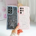 thumbnail image 2 of Compatible with Samsung Galaxy S24,Cute Kawaii Bling Sparkle Glitter Frame Shape Soft Silicone Shockproof Protective Phone Case Cover for Women Girls Blue, 2 of 11