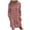 Pink, variant on 2025 Fashion Women's Long Button Down Shirt Dress Loose V-neck Cotton Linen Solid Color Dress Summer Vacation Beach Sundress